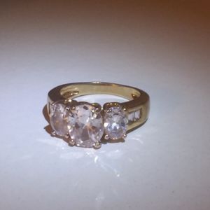 Clear Stones Costume Ring